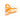 Elegant Hair Clip Small - Orange