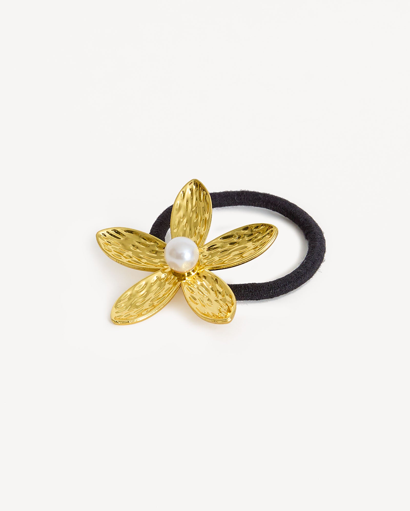 Blomster Hair Tie - Pearl