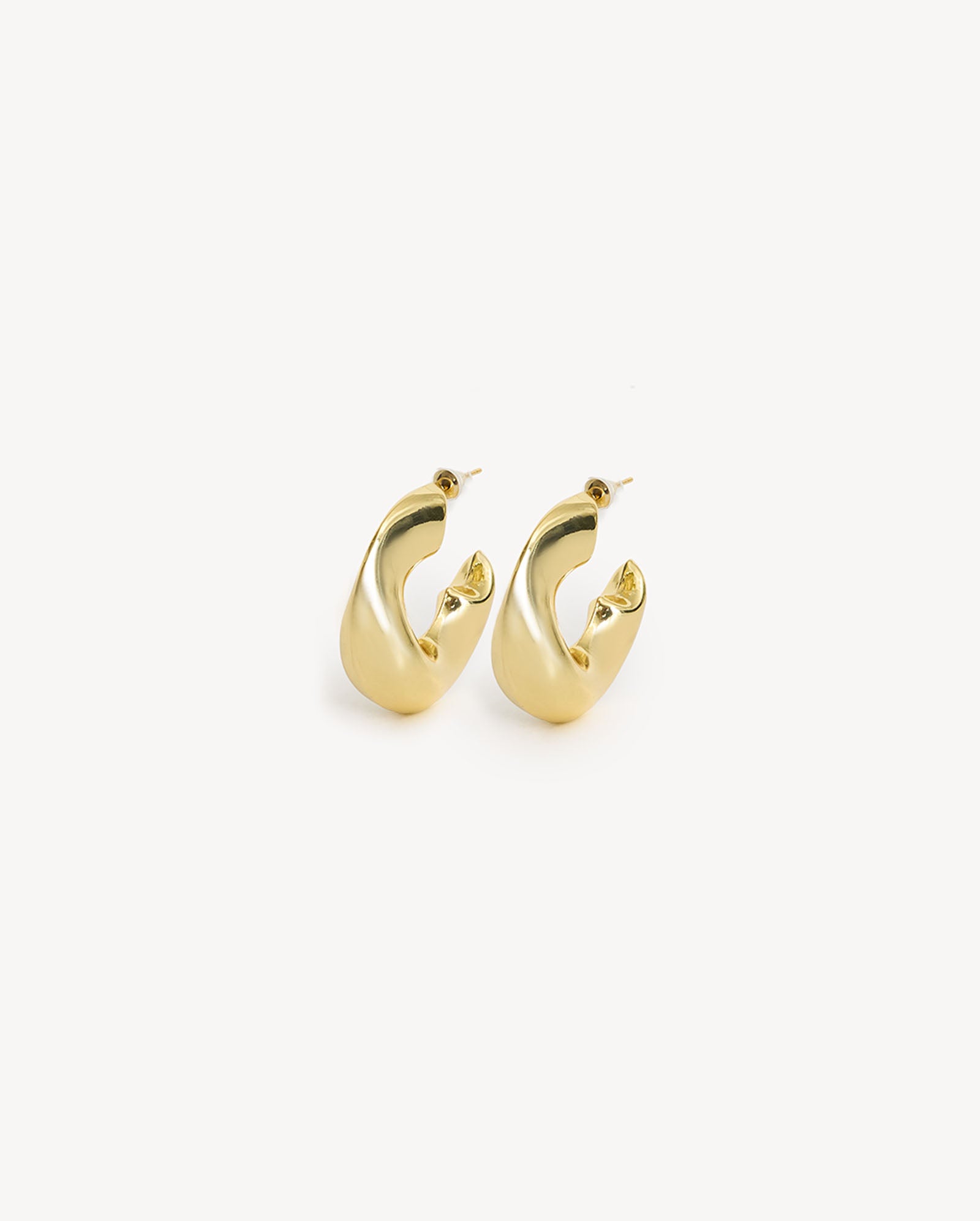 Bold Flow Hoops - Gold