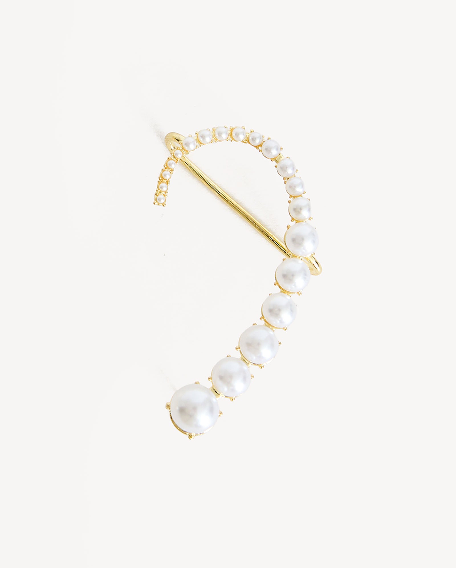 Icon Pearl Ear Cuff - Gold