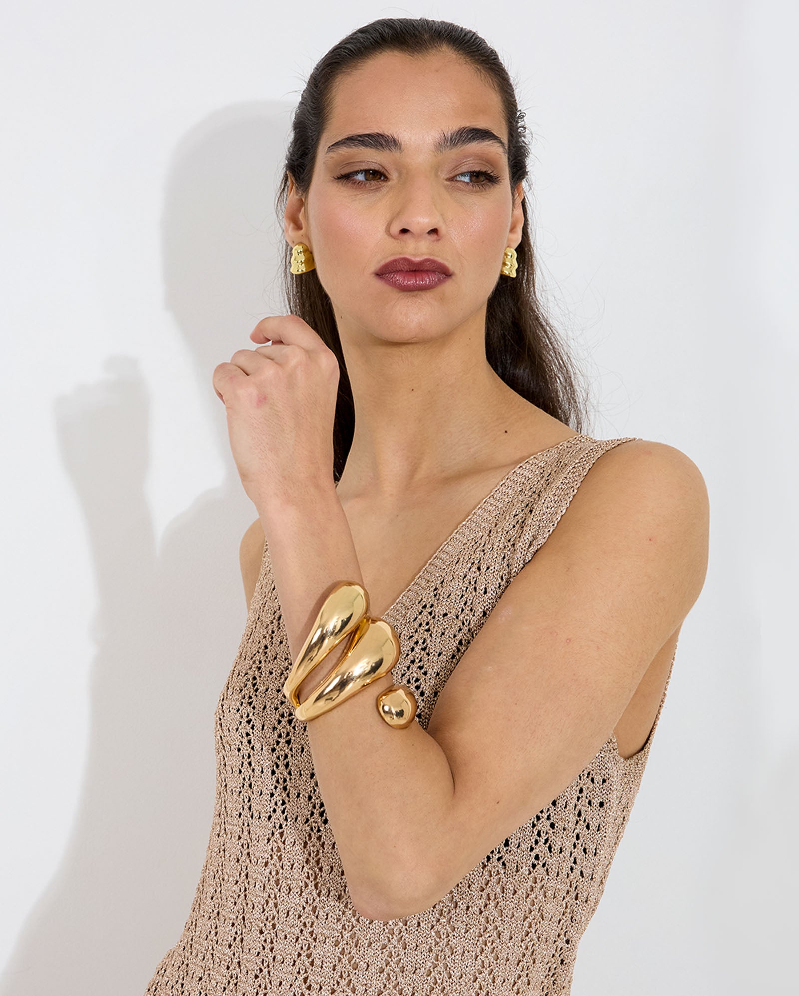 Aura Arm Cuff - Gold