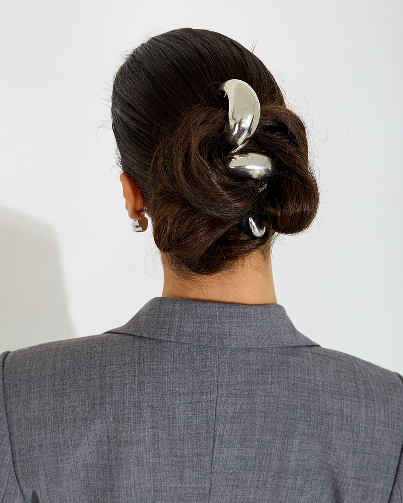 Silver Luna Hair Cuff