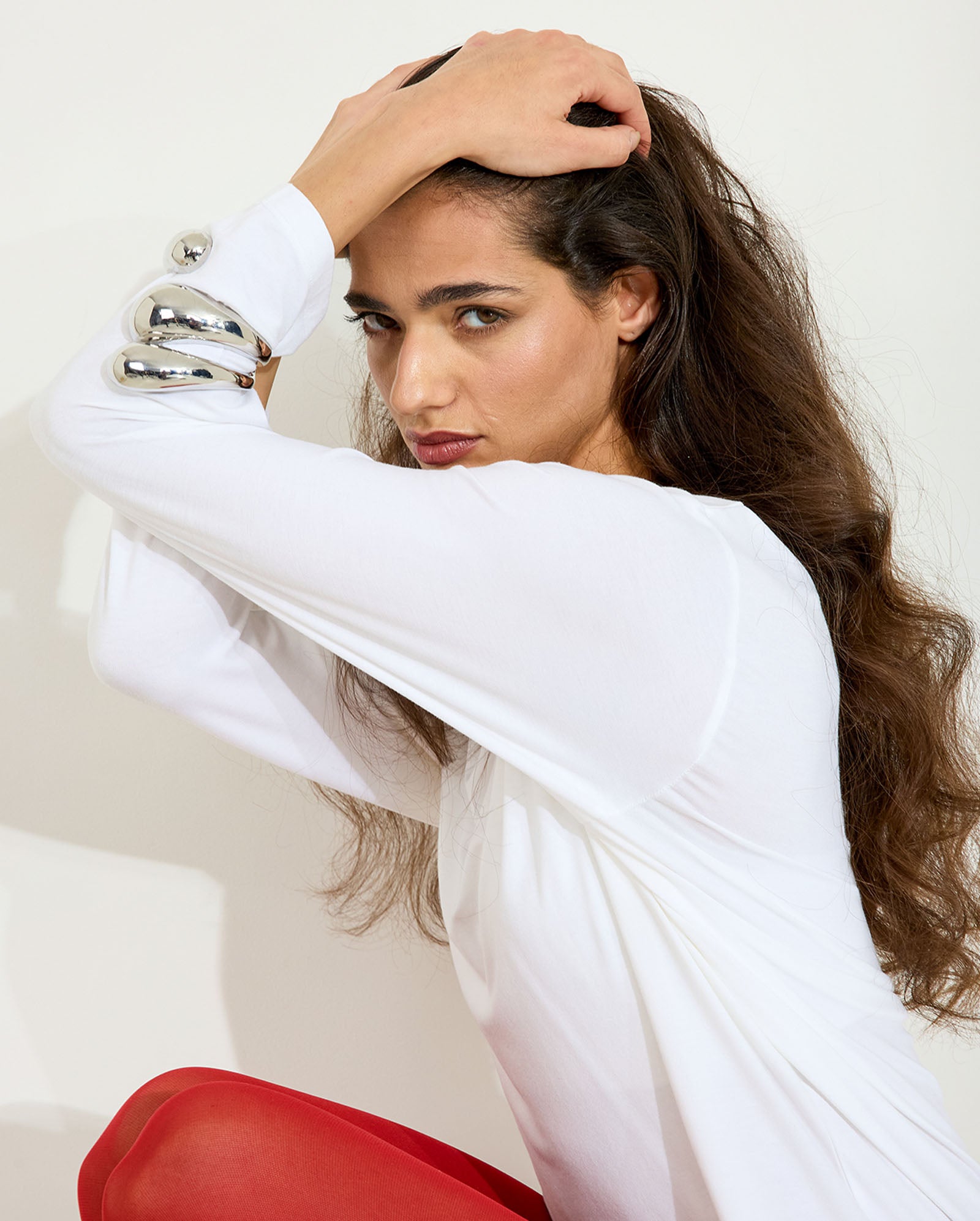 Aura Arm Cuff - Silver
