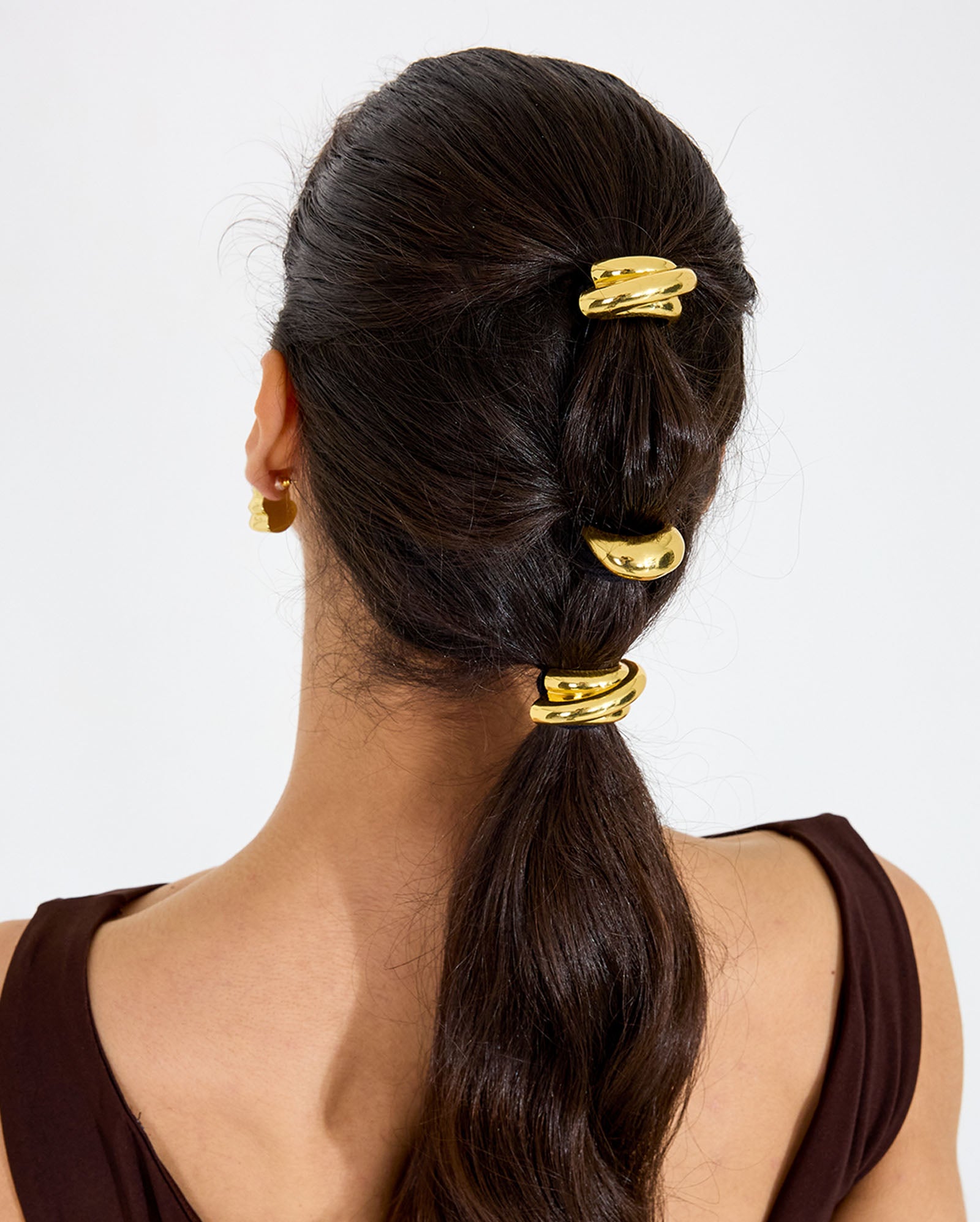 Golden Knot Hair Cuff – Mini