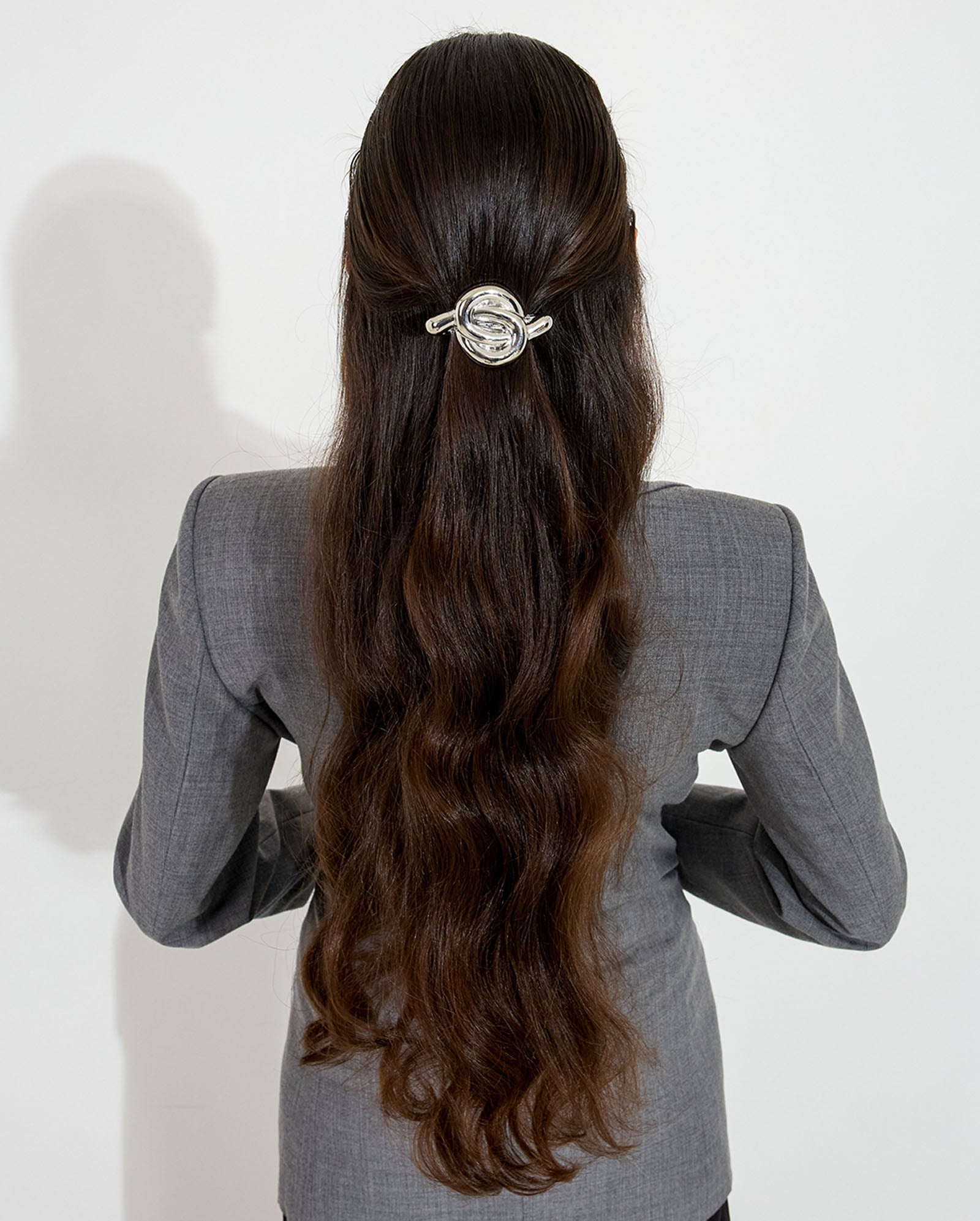 Infinity Barrette - Silver
