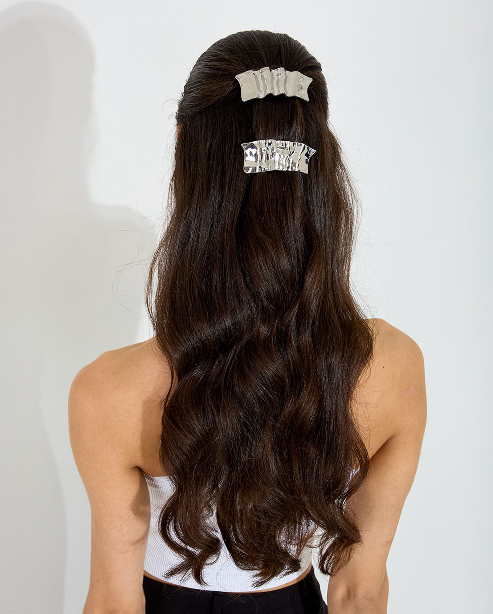 Aurora Flow Barrette - Silver