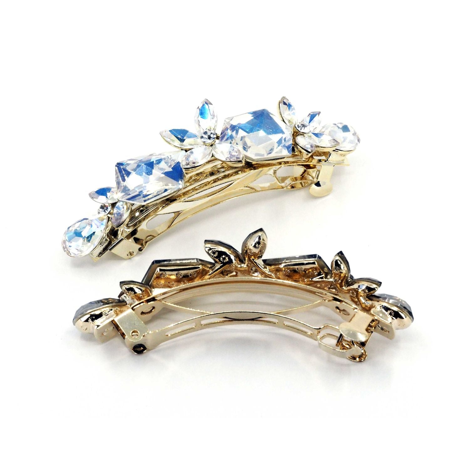 Luxury Barrette Flower - Crystal